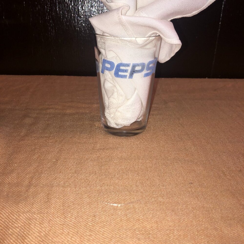 Vintage Pepsi Cola Drinking Glass